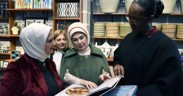 Emine Erdoğan, Ruanda Cumhurbaşkanının eşi Jeannette Kagame ile bir araya geldi