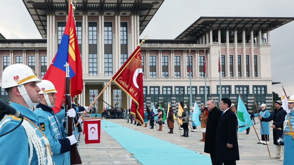 Cumhurbaşkanı Erdoğan, Moğolistan Cumhurbaşkanı Ukhnaa’yı Resmi Törenle Karşıladı / Ek Fotoğraflar Sondakika Haberler