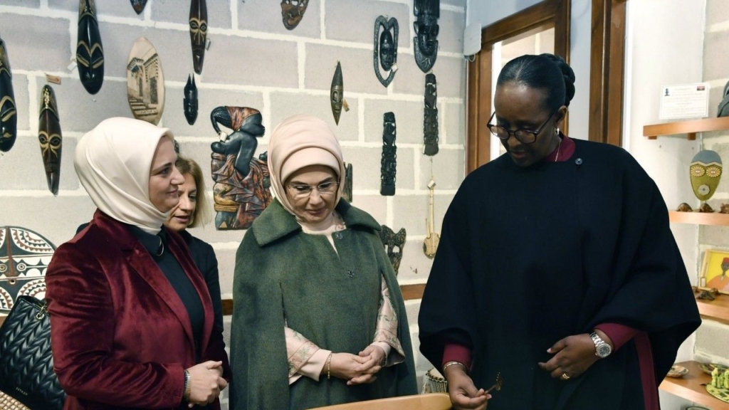 Emine Erdoğan, Ruanda Cumhurbaşkanının Eşi Jeannette Kagame Ile Bir Araya Geldi Sondakika Haberler